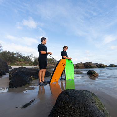Bom Bora Bodyboard - Lime/Grey 39